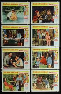 v304 FATHER GOOSE 8 movie lobby cards '65 Cary Grant, Leslie Caron