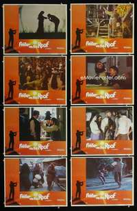 v309 FIDDLER ON THE ROOF 8 movie lobby cards R79 Topol, Ted CoConis art!