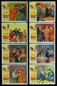 v312 FIGHTING TROUBLE 8 movie lobby cards '56 Bowery Boys, Jergens
