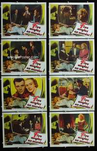 v658 WOMAN IN QUESTION 8 movie lobby cards '53 Jean Kent, Dirk Bogarde