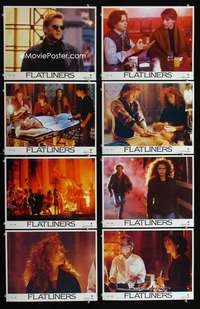 v314 FLATLINERS 8 movie lobby cards '90Kiefer Sutherland,Julia Roberts