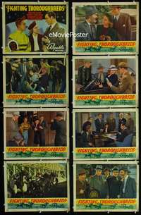 v311 FIGHTING THOROUGHBREDS 8 movie lobby cards '39 horse racing!