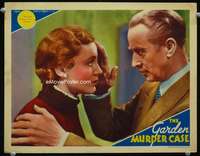 v037 GARDEN MURDER CASE movie lobby card '36 you've nothing to fear!