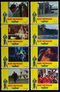 v324 GATOR 8 movie lobby cards '76 Burt Reynolds, Lauren Hutton