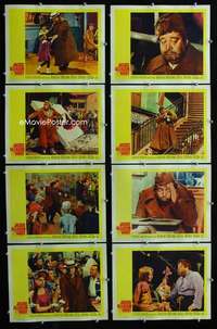 v329 GIGOT 8 movie lobby cards '62 Jackie Gleason, Katherine Kath