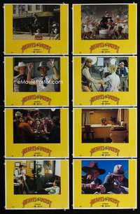 v343 HEARTS OF THE WEST 8 movie lobby cards '75 Jeff Bridges, Griffith