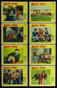 v347 HENRY & DIZZY 8 movie lobby cards '42 Jimmy Lydon as Henry Aldrich!
