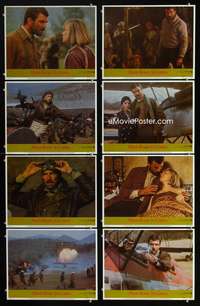 v349 HIGH ROAD TO CHINA 8 movie lobby cards '83 Tom Selleck, Armstrong