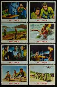 v354 HOOK 8 movie lobby cards '63 Kirk Douglas, Korean War