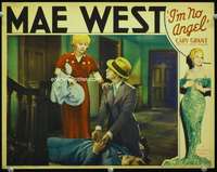 v054 I'M NO ANGEL movie lobby card '33 Mae West wants Cary Grant!
