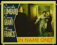 v056 IN NAME ONLY movie lobby card '39 Carole Lombard, Cary Grant