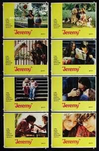 v391 JEREMY 8 movie lobby cards '73 Robby Benson, basketball romance!