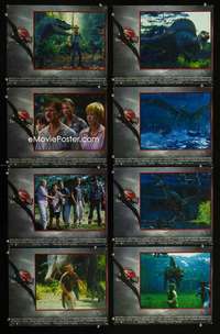 v404 JURASSIC PARK 3 8 movie lobby cards '01 Sam Neill, dinosaurs!