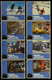 v408 KILLER ELITE 8 movie lobby cards '75 James Caan, Sam Peckinpah