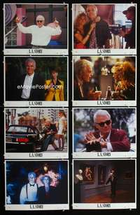 v415 LA STORY 8 movie lobby cards '91 Steve Martin, Tennant