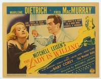 v065 LADY IS WILLING movie TC '42 Marlene Dietrich, MacMurray