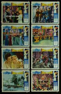 v418 LANCELOT & GUINEVERE 8 movie lobby cards '63 Cornel Wilde