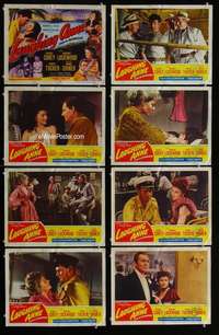 v422 LAUGHING ANNE 8 movie lobby cards '54 Wendell Corey, Lockwood