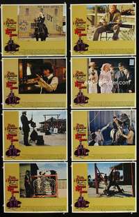 v425 LIFE & TIMES OF JUDGE ROY BEAN 8 movie lobby cards '72 Paul Newman