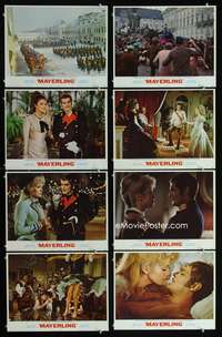 v453 MAYERLING 8 movie lobby cards '69 Omar Sharif, Catherine Deneuve