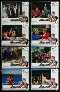 v454 McCULLOCHS 8 movie lobby cards '75 AIP, Forrest Tucker, Max Baer