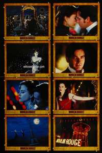 v463 MOULIN ROUGE 8 movie lobby cards '01 Nicole Kidman, McGregor