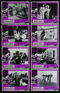 v468 MUSICAL MUTINY/WEEKEND REBELLION 8 movie lobby cards '70 Mahon