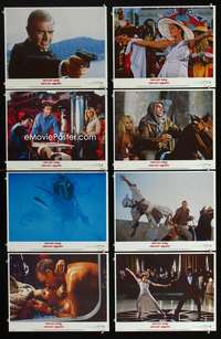 v475 NEVER SAY NEVER AGAIN 8 movie lobby cards '83 Sean Connery, Bond