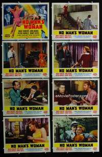 v482 NO MAN'S WOMAN 8 movie lobby cards '55 sleazy Marie Windsor!