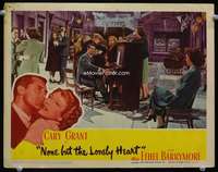 v086 NONE BUT THE LONELY HEART movie lobby card '44 Grant plays piano!
