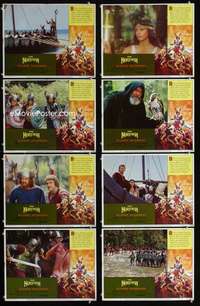v485 NORSEMAN 8 movie lobby cards '78 AIP, Lee Majors, vikings!