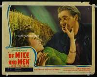 v091 OF MICE & MEN movie lobby card '40 Lon Chaney, John Steinbeck