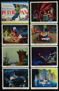 v502 PETER PAN 8 movie lobby cards '53 Walt Disney fantasy classic!