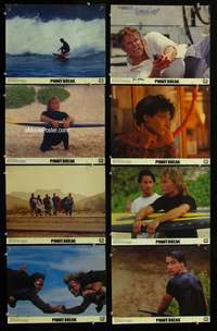 v511 POINT BREAK 8 color movie 11x14 stills '91 surfing Keanu Reeves!
