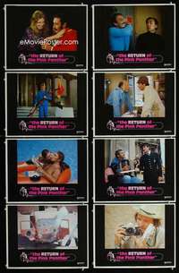 v529 RETURN OF THE PINK PANTHER 8 movie lobby cards '75 Peter Sellers