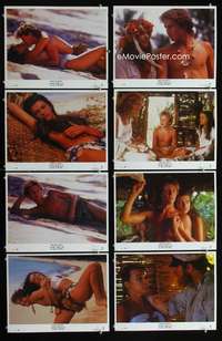v531 RETURN TO THE BLUE LAGOON 8 movie lobby cards '91 Milla Jovovich