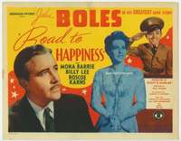 v109 ROAD TO HAPPINESS movie TC '42 John Boles, Mona Barrie