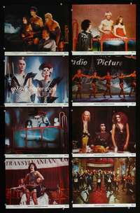 v534 ROCKY HORROR PICTURE SHOW 8 color movie 11x14 stills '75 Curry