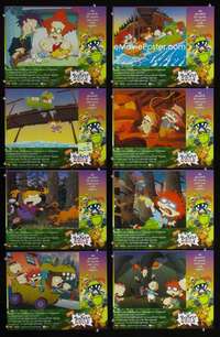v538 RUGRATS MOVIE 8 movie lobby cards '98 Nickelodeon cartoon!