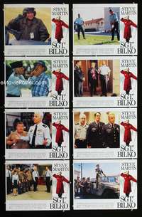 v548 SGT BILKO 8 movie English lobby cards '96 Steve Martin, Aykroyd