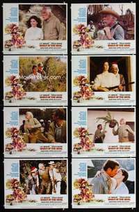 v559 SHOUT AT THE DEVIL 8 movie lobby cards '76 Lee Marvin, Roger Moore
