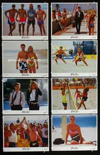 v560 SIDE OUT 8 movie lobby cards '90 C Thomas Howell, volleyball!