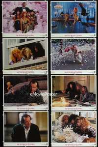 v657 WITCHES OF EASTWICK 8 movie lobby cards '87 Nicholson, Cher