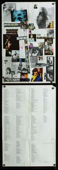 w055 WHITE ALBUM album insert poster '68 The Beatles!