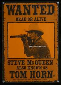 w159 TOM HORN Aust special 11x16 movie poster '80 full length Steve McQueen!