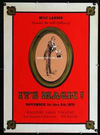 w034 IT'S MAGIC (18TH EDITION) magic show poster '72 La Plaine art!