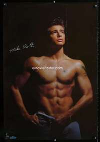 w097 MIKE ROTH commercial poster '86 male beefcake!