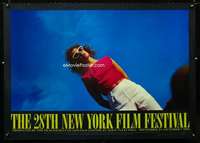 w059 28TH NEW YORK FILM FESTIVAL signed special poster '90