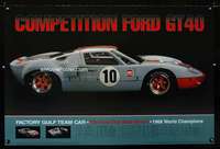 w080 COMPETITION FORD GT40 special poster '94 race car!