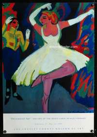 w040 DEGENERATE ART museum poster '91 Kirchner art!